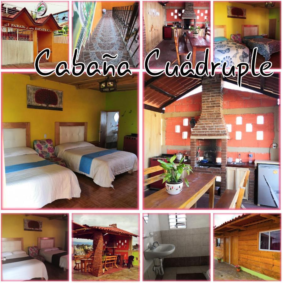 Cabaña tipo habitación con Palapa para 2 y 4 personas Zacatlán Exterior foto